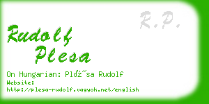 rudolf plesa business card